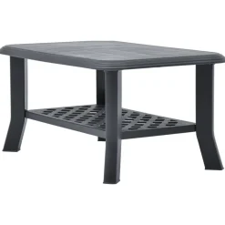 vidaXL Salontafel 90x60x46 cm kunststof antraciet