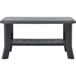 vidaXL Salontafel 90x60x46 cm kunststof antraciet