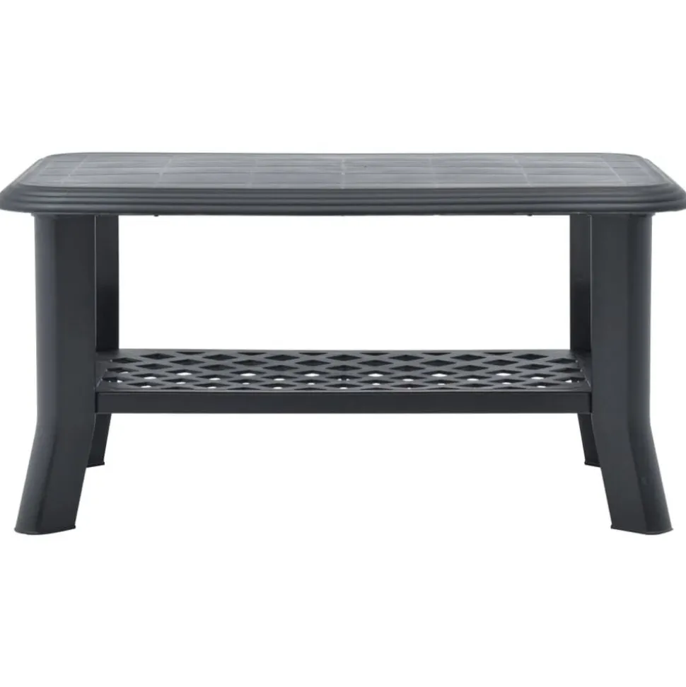 vidaXL Salontafel 90x60x46 cm kunststof antraciet