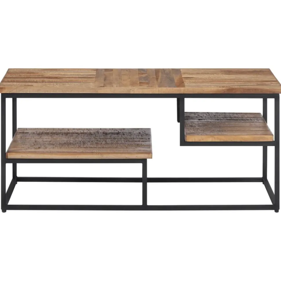 vidaXL Salontafel 90x50x39 cm massief gerecycled teakhout