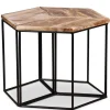 vidaXL Salontafel 56x48x40 cm massief mangohout
