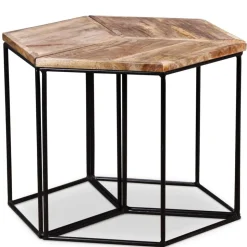 vidaXL Salontafel 56x48x40 cm massief mangohout