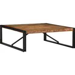 vidaXL Salontafel 100x100x35 cm massief gerecycled hout meerkleurig