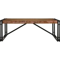 vidaXL Salontafel 100x100x35 cm massief gerecycled hout meerkleurig