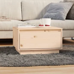 vidaXL Salontafel 55x56x32 cm massief grenenhout