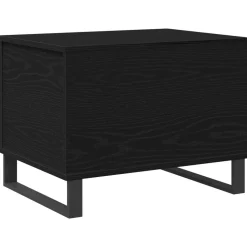 vidaXL Salontafel Zwart Eiken 60 x 44,5 x 45 cm