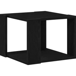 vidaXL Salontafel Zwart Eiken 40 x 40 x 30 cm Bewerkt hout