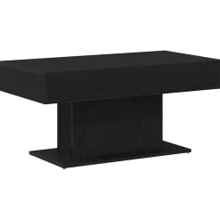 vidaXL Salontafel Zwart Eiken 96 x 50 x 45 cm Bewerkt hout