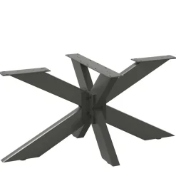 vidaXL Salontafelpoot spider vorm 98x58x(42-43) cm staal antraciet