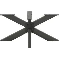 vidaXL Salontafelpoot spider vorm 98x58x(42-43) cm staal antraciet