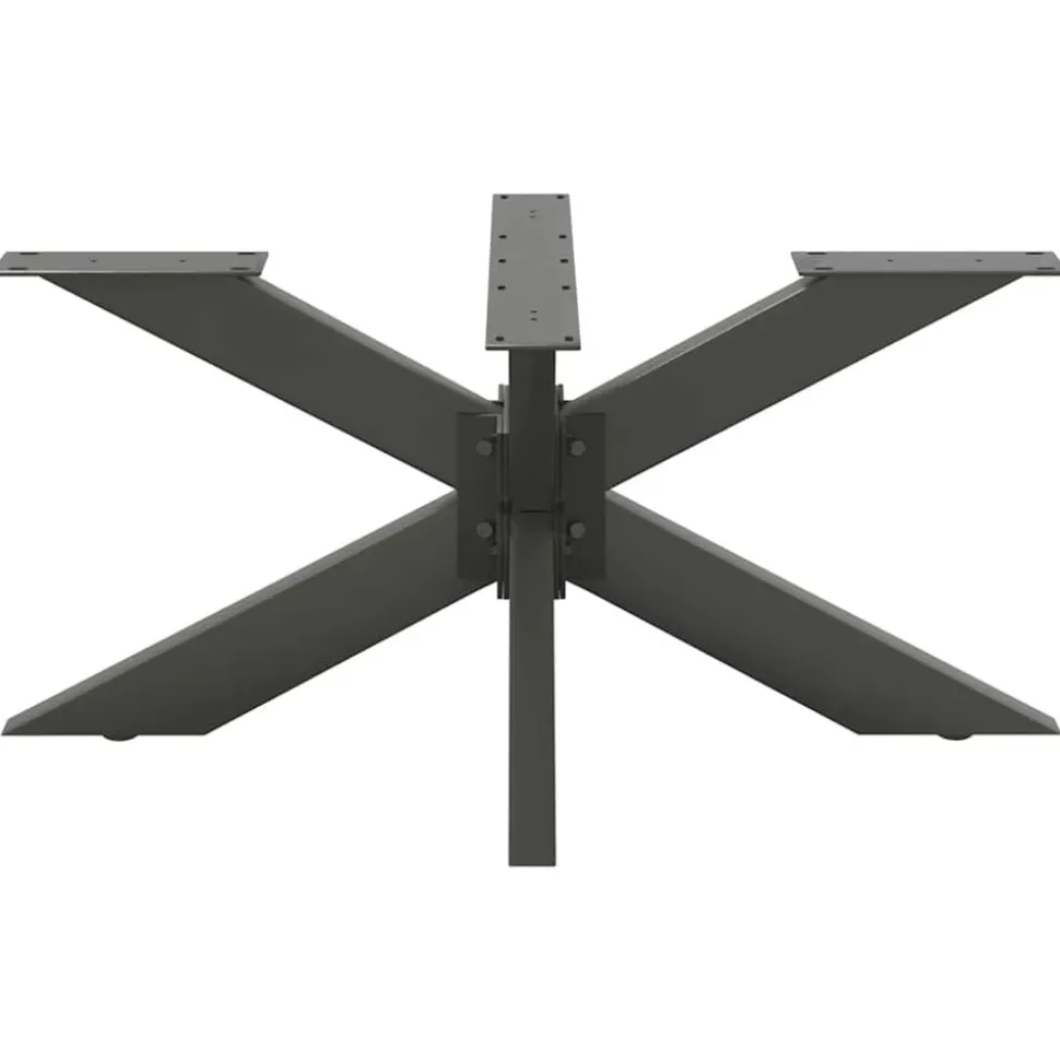 vidaXL Salontafelpoot spider vorm 98x58x(42-43) cm staal antraciet