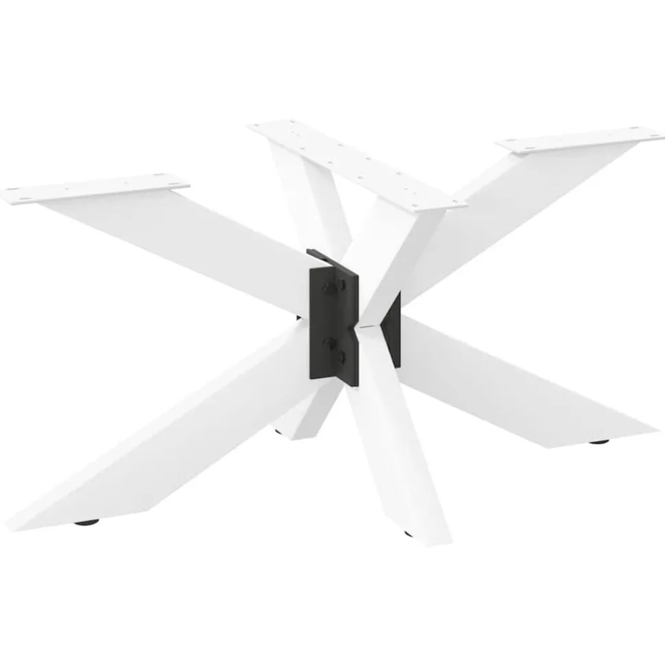 vidaXL Salontafelpoot spider vorm 98x58x(42-43) cm staal wit