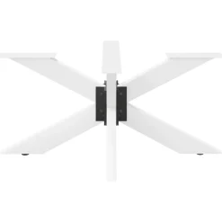 vidaXL Salontafelpoot spider vorm 98x58x(42-43) cm staal wit