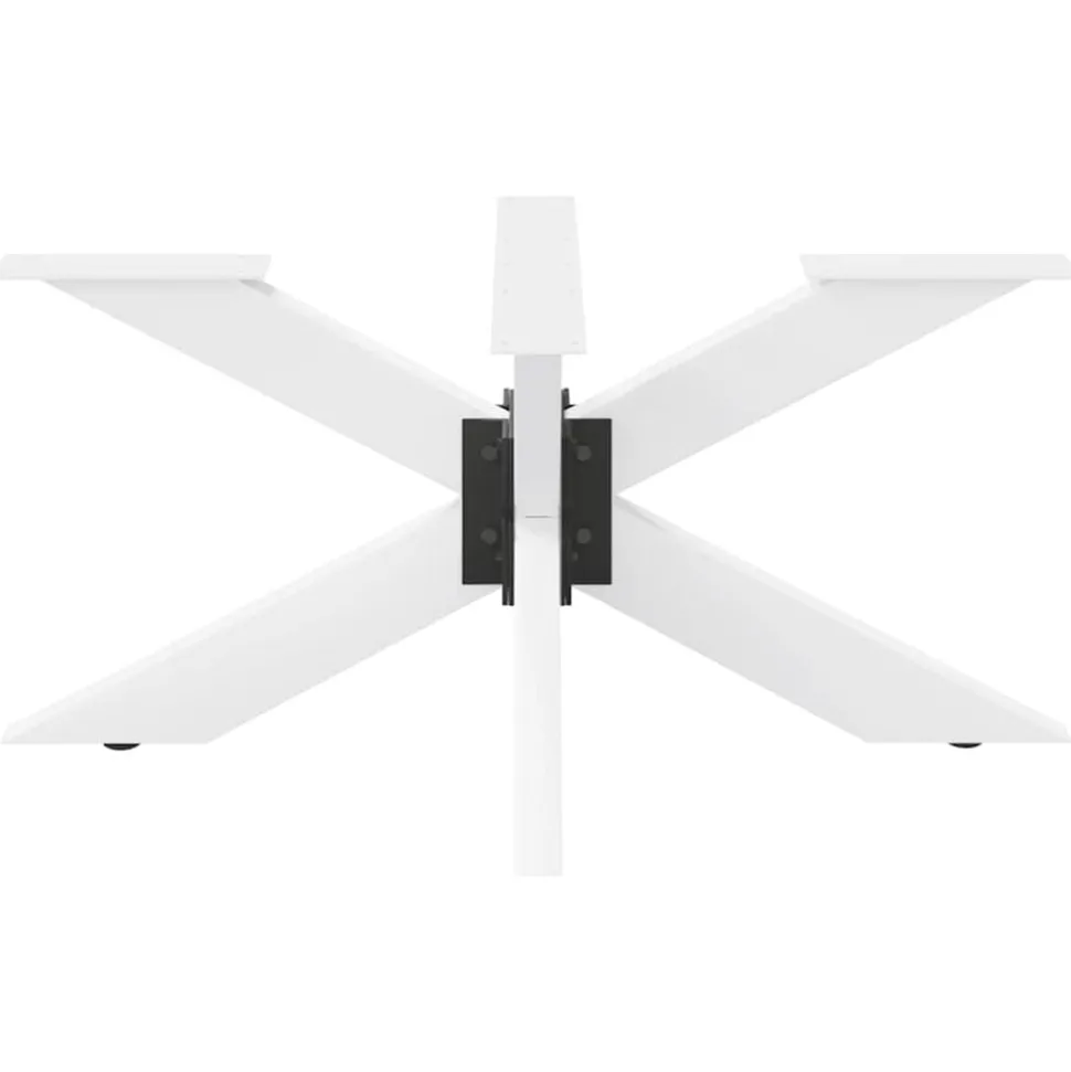 vidaXL Salontafelpoot spider vorm 98x58x(42-43) cm staal wit