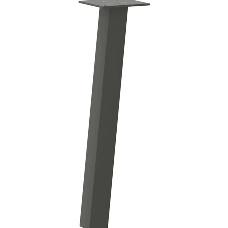 vidaXL Salontafelpoten 4 st 30 cm staal antraciet