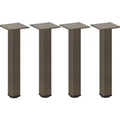 vidaXL Salontafelpoten 4 st 30-32 cm staal naturel