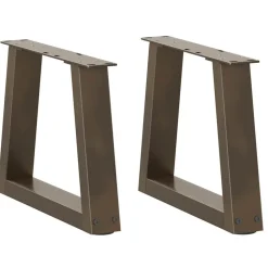 vidaXL Salontafelpoten 2 st V-vormig 30x(30-31,3) cm staal naturel