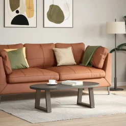 vidaXL Salontafelpoten 2 st V-vormig 30x(30-31,3) cm staal naturel