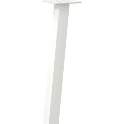 vidaXL Salontafelpoten 4 st 30 cm staal wit