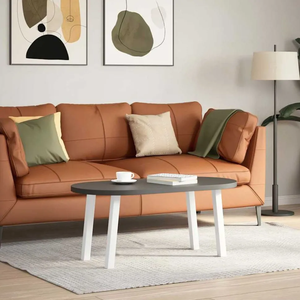 vidaXL Salontafelpoten 4 st 30 cm staal wit