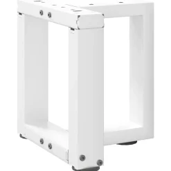 vidaXL Salontafelpoten 2 st T-vormig 30x25x(30-31) cm staal wit