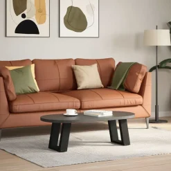 vidaXL Salontafelpoten 2 st U-vormig 30x(30-31) cm staal zwart