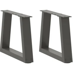 vidaXL Salontafelpoten 2 st V-vormig 30x(30-31,3) cm staal antraciet