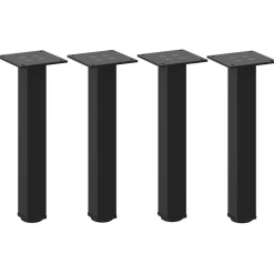 vidaXL Salontafelpoten 4 st 30-32 cm staal zwart