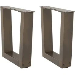 vidaXL Salontafelpoten 2 st V-vormig 30x(30-31,3) cm staal naturel