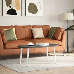 vidaXL Salontafelpoten conische vorm 4 st 30-31 cm staal wit