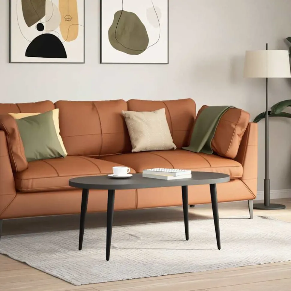 vidaXL Salontafelpoten conische vorm 4 st 30-31 cm staal zwart