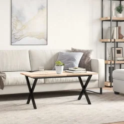 vidaXL Salontafelpoten X-frame 70x30x43 cm staal