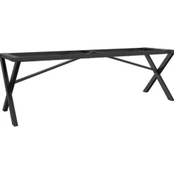 vidaXL Salontafelpoten X-frame 140x30x43 cm staal