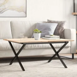 vidaXL Salontafelpoten X-frame 70x60x43 cm staal