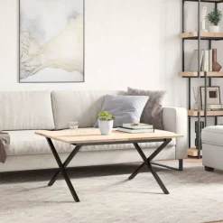 vidaXL Salontafelpoten X-frame 70x60x43 cm staal