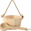 vidaXL Sauna Emmer 2 pcs Bruin Massief Vurenhout en Hennep