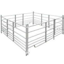 vidaXL Schaapskooi 4 panelen 183x183x92 cm gegalvaniseerd staal