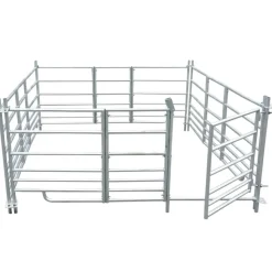 vidaXL Schaapskooi 4 panelen 183x183x92 cm gegalvaniseerd staal