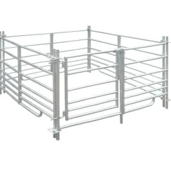 vidaXL Schaapskooi 4 panelen 137x137x92 cm gegalvaniseerd staal
