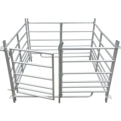 vidaXL Schaapskooi 4 panelen 137x137x92 cm gegalvaniseerd staal