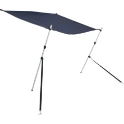 vidaXL Schaduwdoek T-top 170x208x(115-183) cm marineblauw