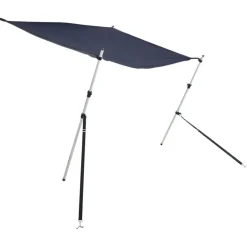 vidaXL Schaduwdoek T-top 170x170x(115-183) cm blauw