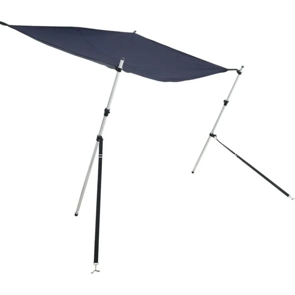 vidaXL Schaduwdoek T-top 170x170x(115-183) cm blauw