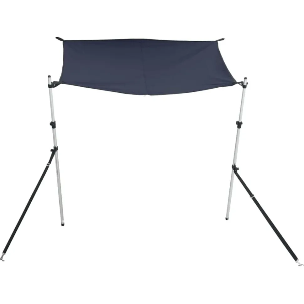 vidaXL Schaduwdoek T-top 170x170x(115-183) cm blauw