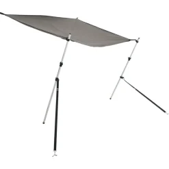 vidaXL Schaduwdoek T-top 170x208x(115-183) cm antracietkleurig