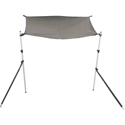 vidaXL Schaduwdoek T-top 170x208x(115-183) cm antracietkleurig