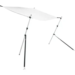vidaXL Schaduwdoek T-top 170x170x(115-183) cm wit