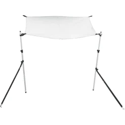 vidaXL Schaduwdoek T-top 170x170x(115-183) cm wit