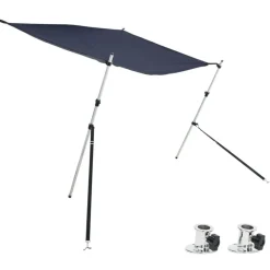 vidaXL Schaduwdoekset T-top 170x170x(113-182,5) cm blauw