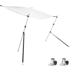 vidaXL Schaduwdoekset T-top 170x170x(113-182,5) cm wit